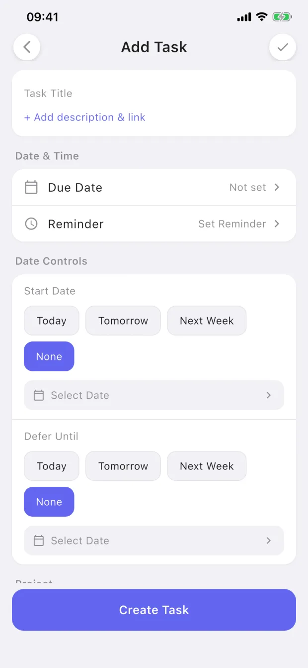 XdoList add task screen screenshot